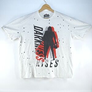 Star Wars Darkness Rises Minimalist Kylo Ren T-Shirt Men XL Nerd Geek Graphic